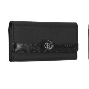 Giani Bernini Women's Receipt Manager Wallet, Black